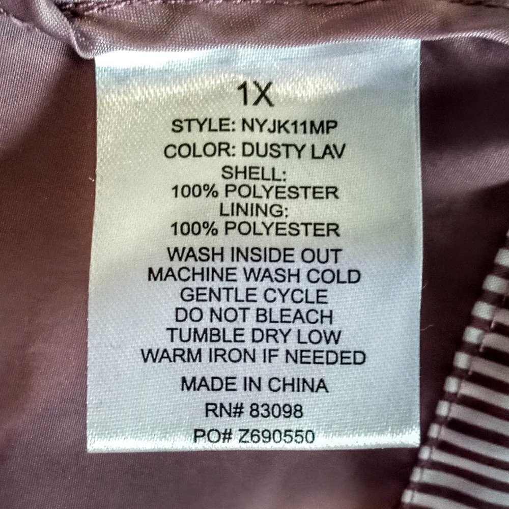 Cavalini Dusty Rose Hooded Windbreaker Jacket - Picture 7 of 7